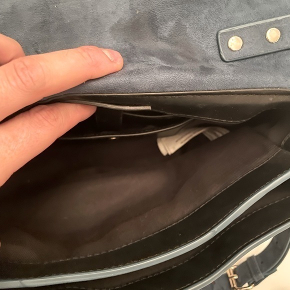 Zara City Bag Blue Crossbody Messenger NWOT - Picture 5 of 7